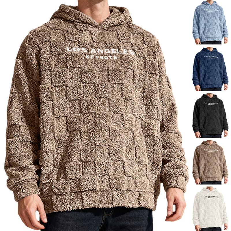 $20.94 Men's Hooded Embroidered Loose Leisure Sports Hooded Sweater
