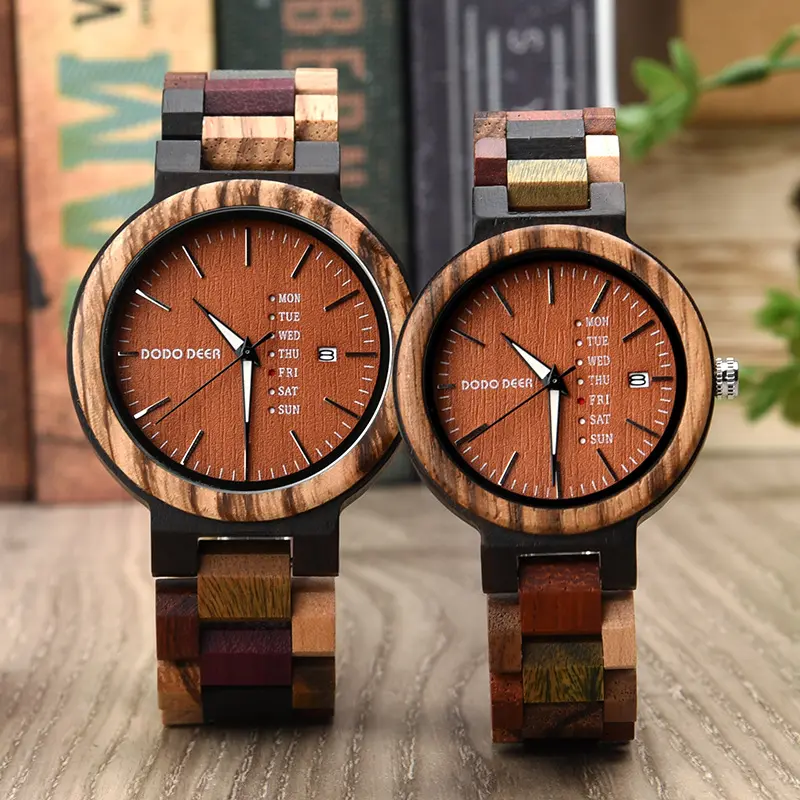 Wood Couple's European And American Style Calendar