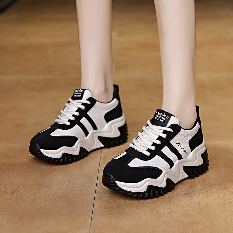 Womens Stylish Casual Thick-soled Running Sneakers