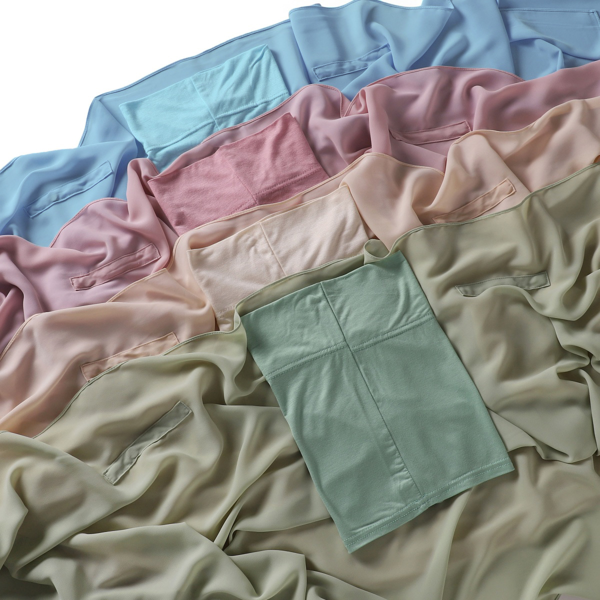 Solid-color High-quality Silky-soft Thick Chiffon With Built-in Magnets 43 ccf1211e 2954 4ddd a186 e62efe1cf654