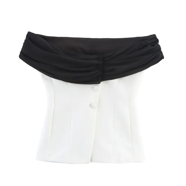 Summer Stitching Corset Top Stitching Waist Pants Suit Top - Shop at LoveMi