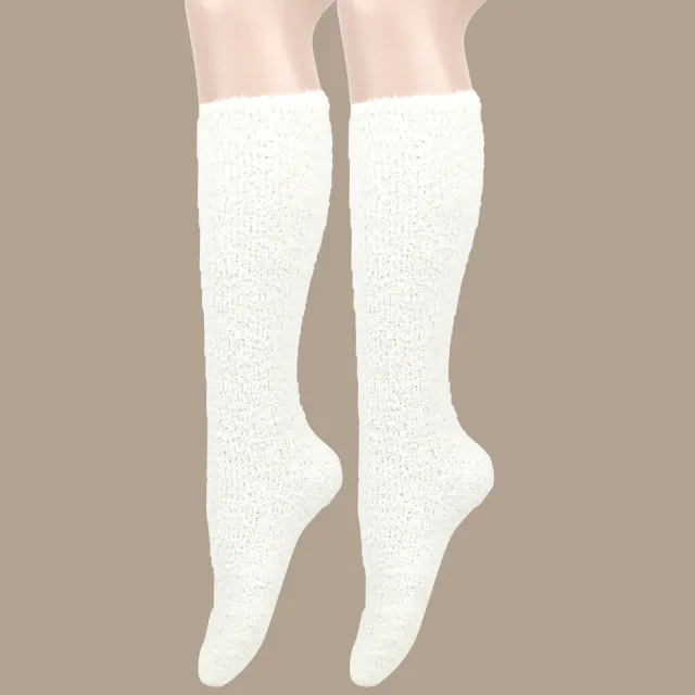 Women's Fleece lined Home Sleep Socks White - Shop at LoveMi