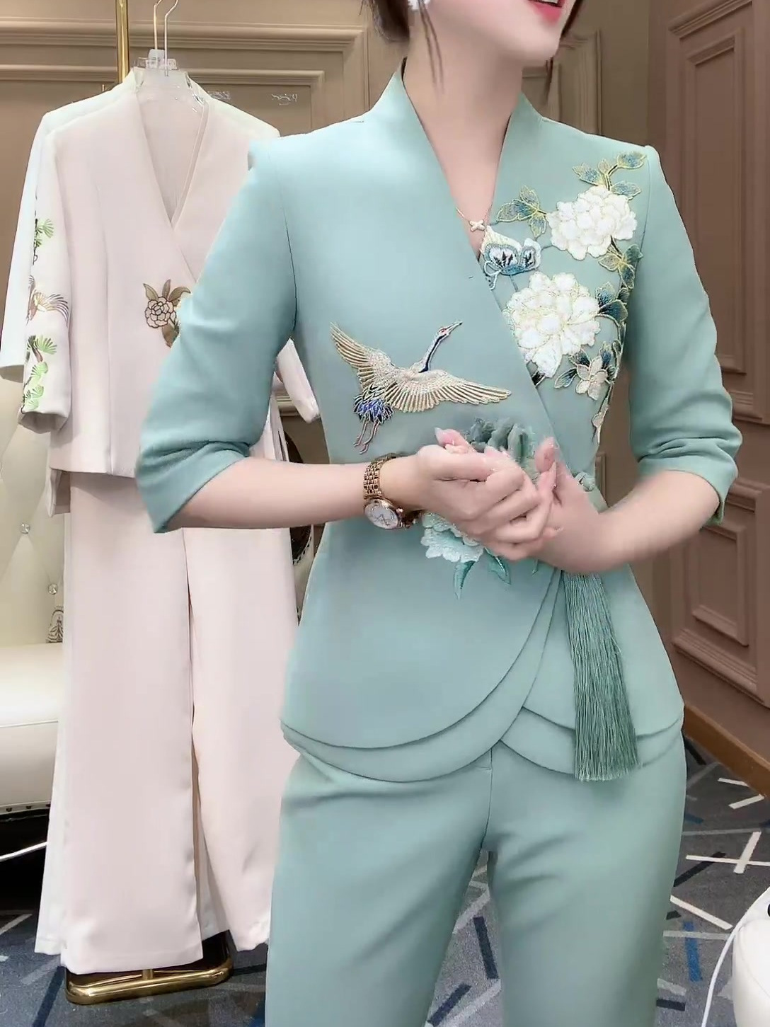 Summer New Bootcut Trousers Two-piece Set