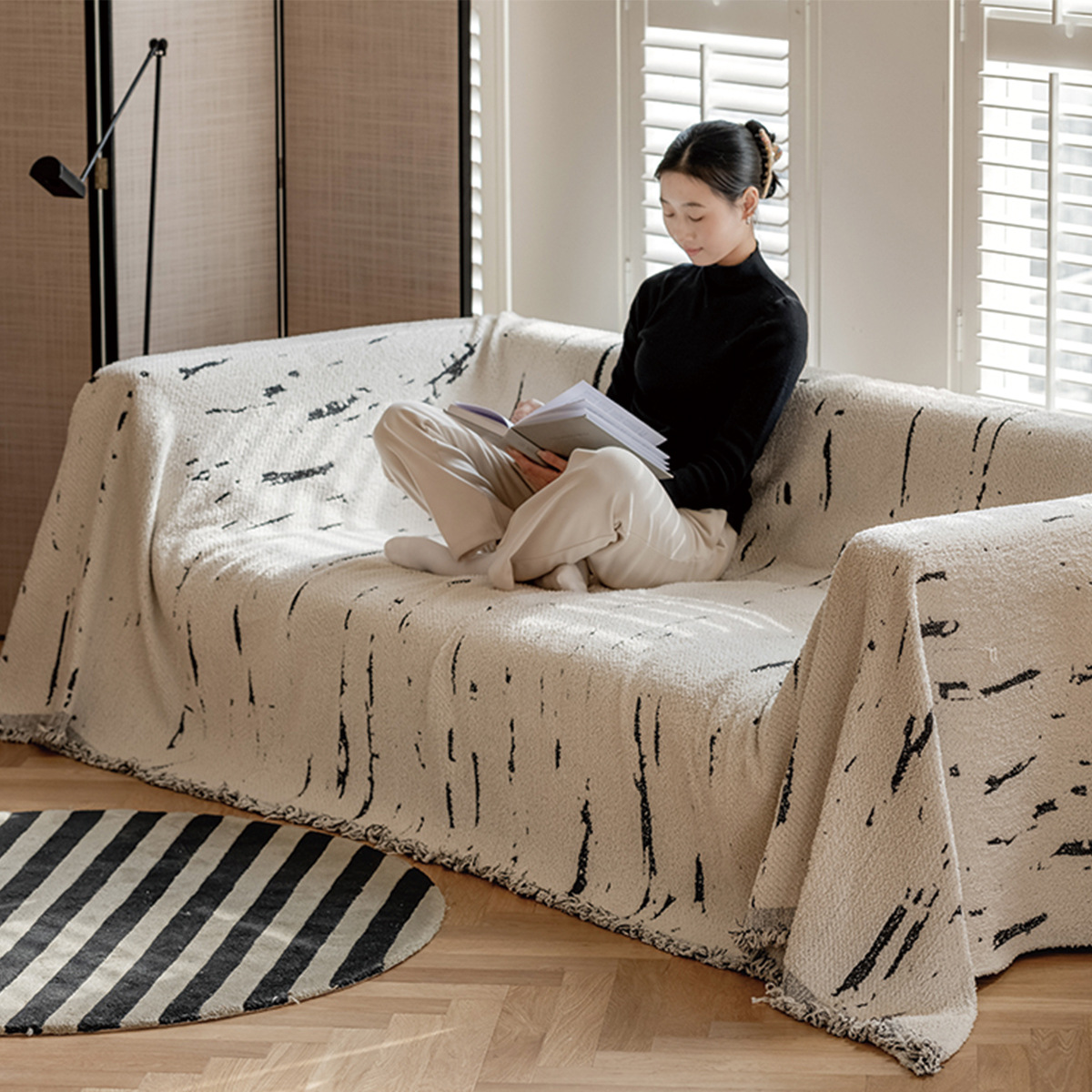 Autumn And Winter Fur Yarn Sofa Universal Cover High-grade Four Seasons Universal Blanket