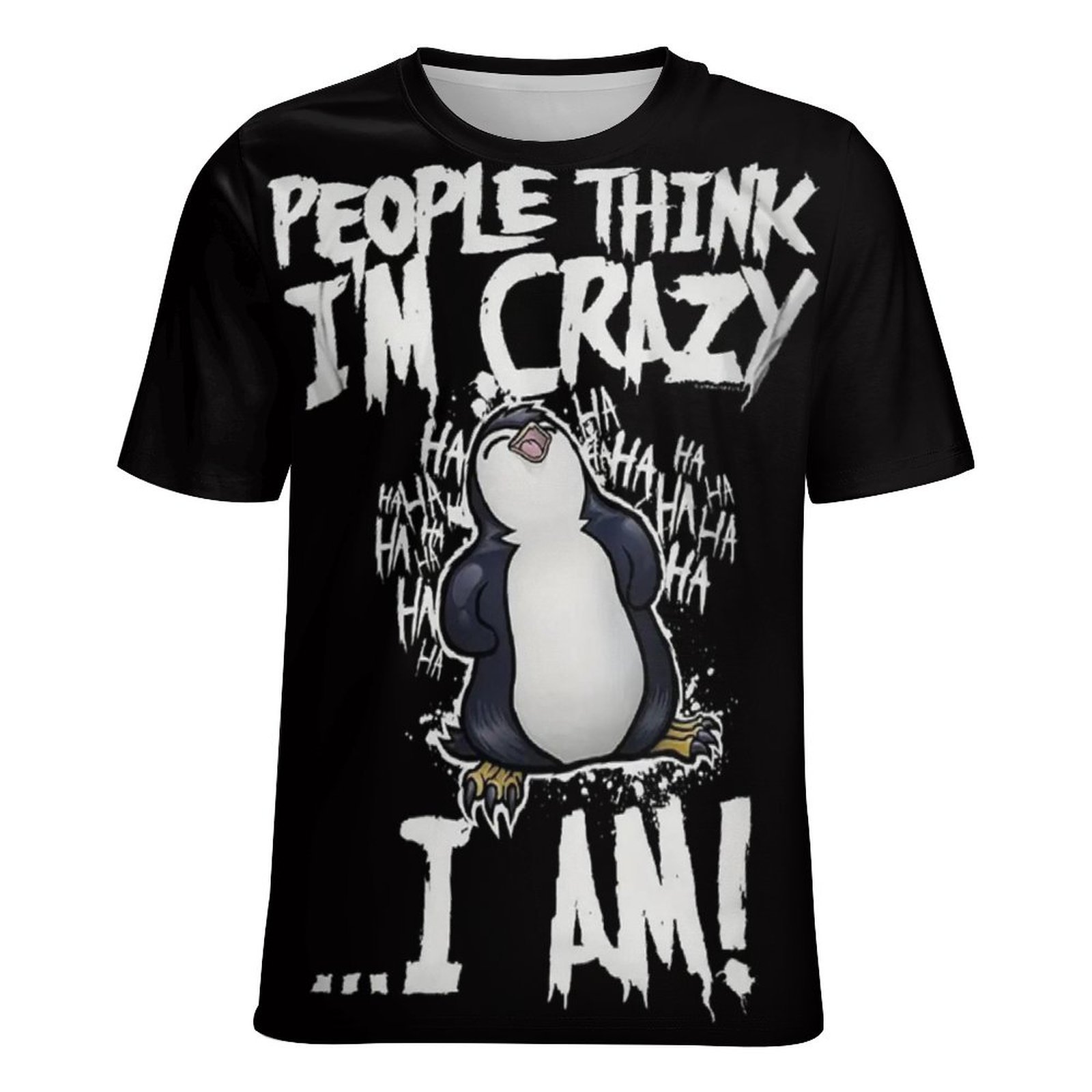 European And American Digital Printed Round Neck T-shirt