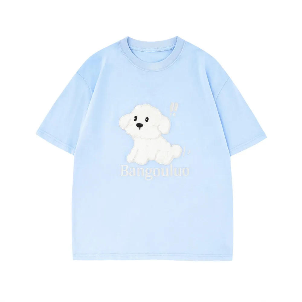 Street Fashion Ins Round Neck Half Sleeve Top