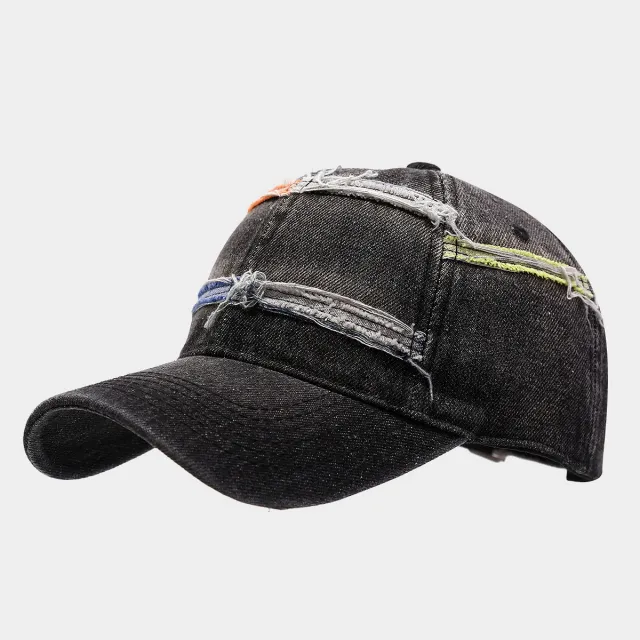 Heavy Industry Washed Denim Baseball Cap Black - Shop at LoveMi