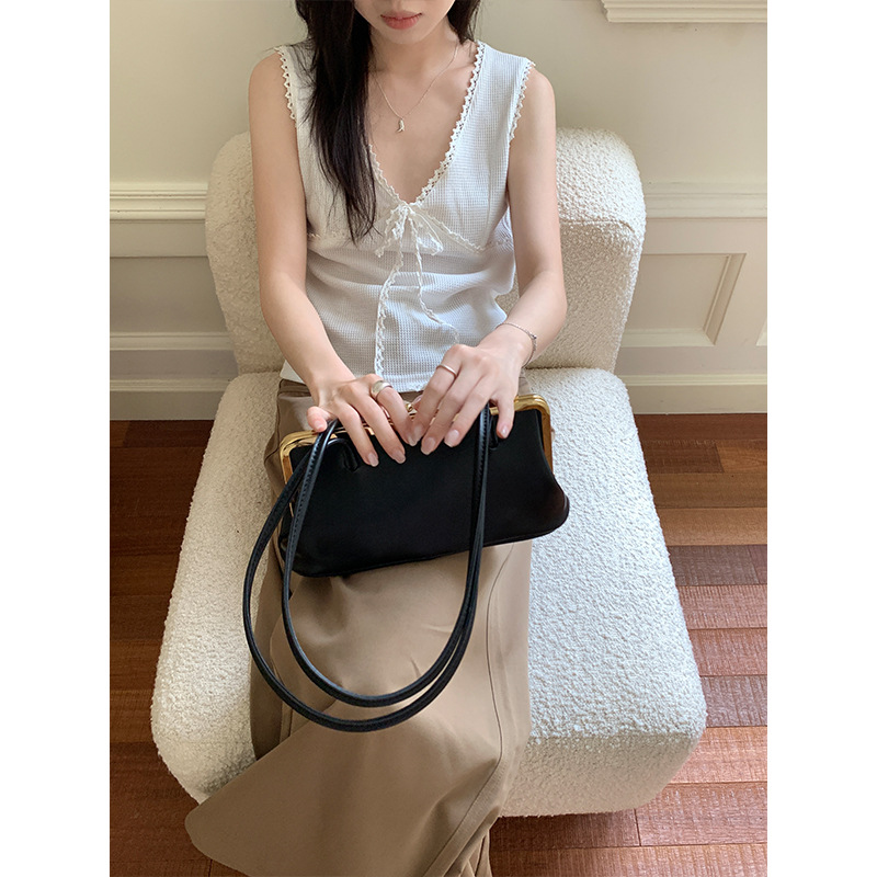 All-matching Sleeveless Top Sweet Lace Tied V-neck Vest