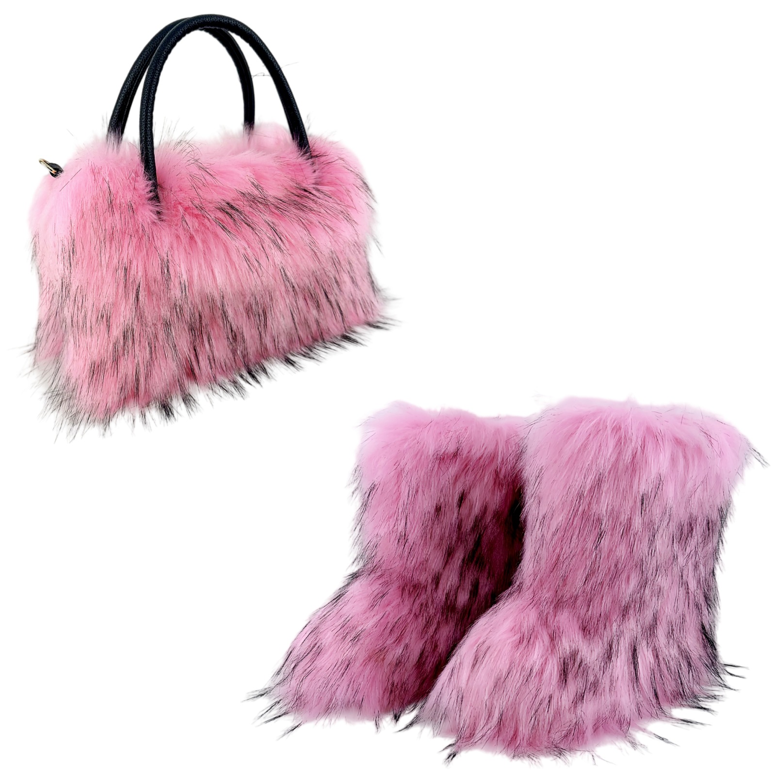 Title 7, All-match High-texture Raccoon Fur Handbag