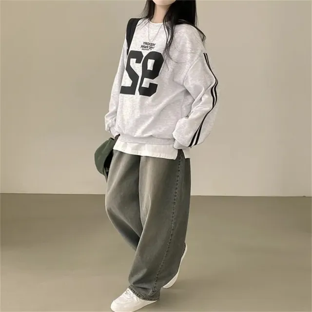 Casual Loose Korean Style Sweater For Women Thick Type Gray - Shop at LoveMi