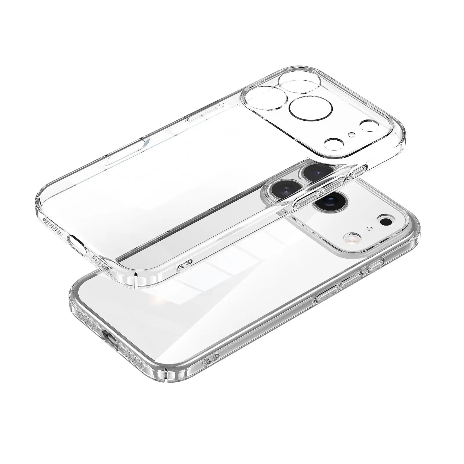 Transparent Crystal PC Hard Shell Shatter-resistant Fine Hole Phone Case