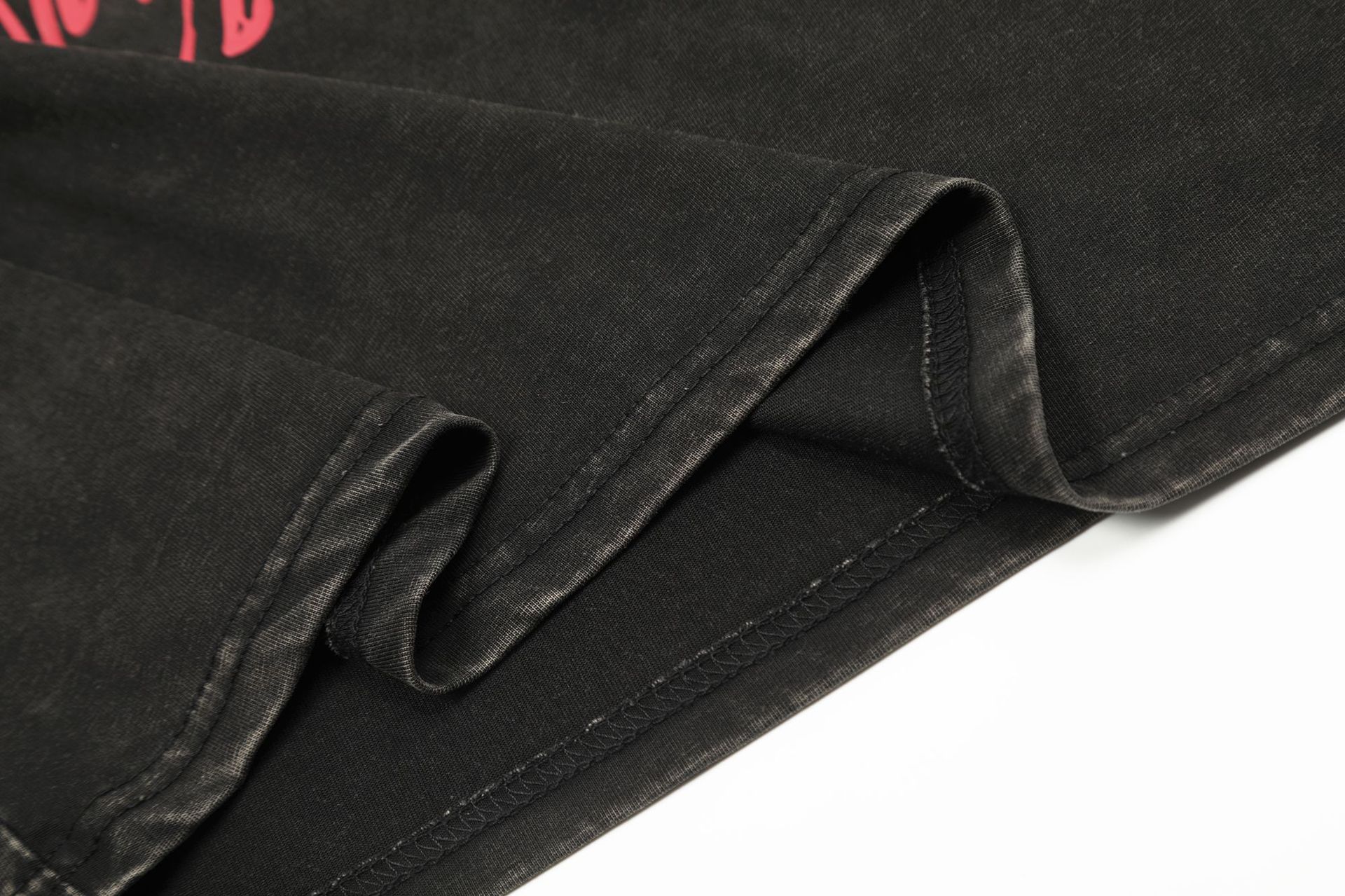 Retro Washed Distressed Paste Cloth Embroidery Short-sleeved T-shirt Men's And Women's Tops