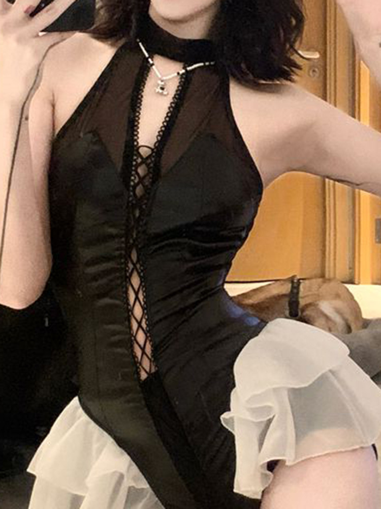 Halter Dress Women's Slim Fit Slimming