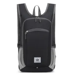 Leisure Light Walking New Folding Sports Bag - Black - View 1