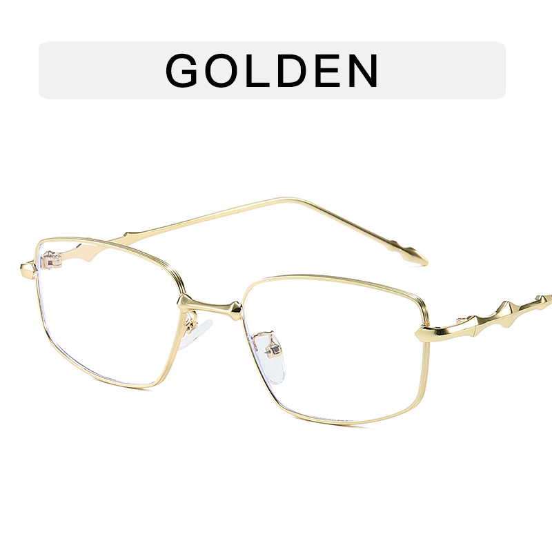 Gold Frame Transparent Lens