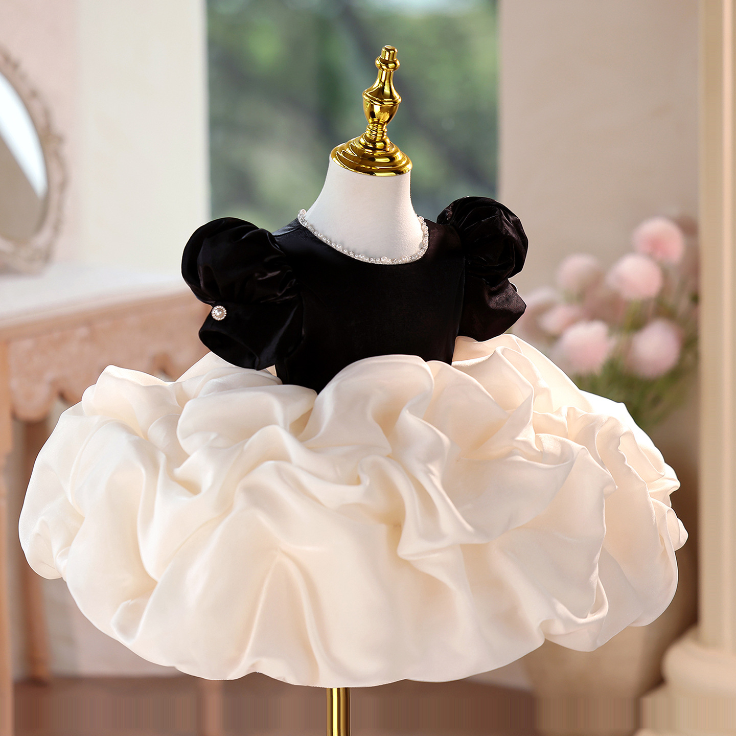 Girls' Dress Light Luxury Minority Hepburn Style