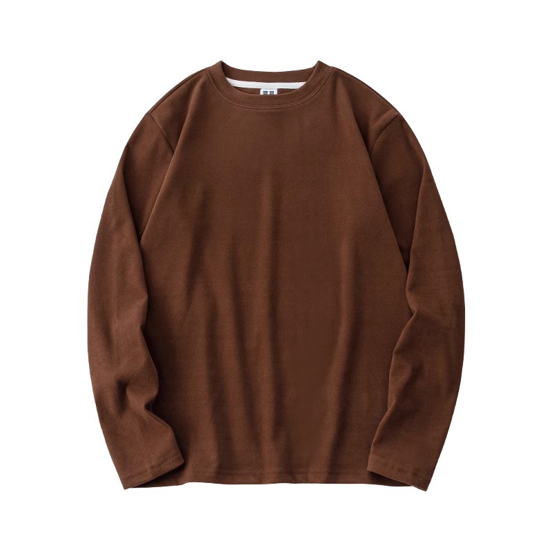 Mens Thermal Base Layer Shirt For Autumn And Winter Fleece-lined Extra-thick And Warm With A High Neck