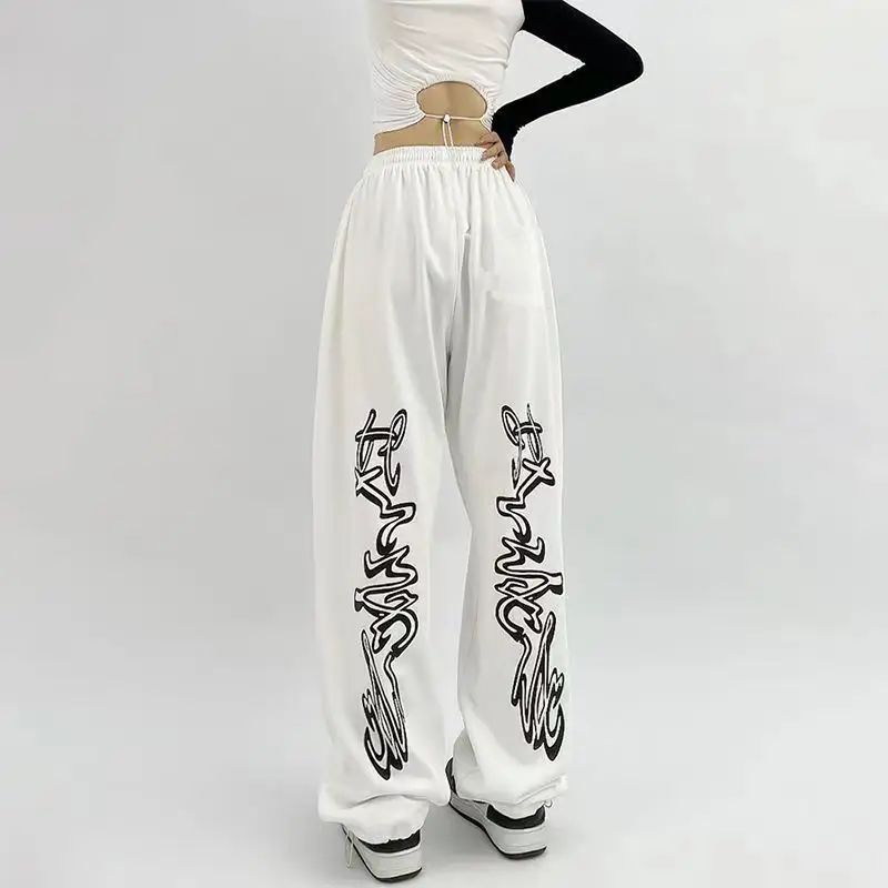 American Style Sports Loose Drawstring Design Sense Niche Hip Hop Pants