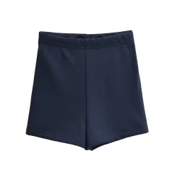 Stretch Hot Shorts Sports Casual Solid Color Shorts Women's Summer - Navy - View 1