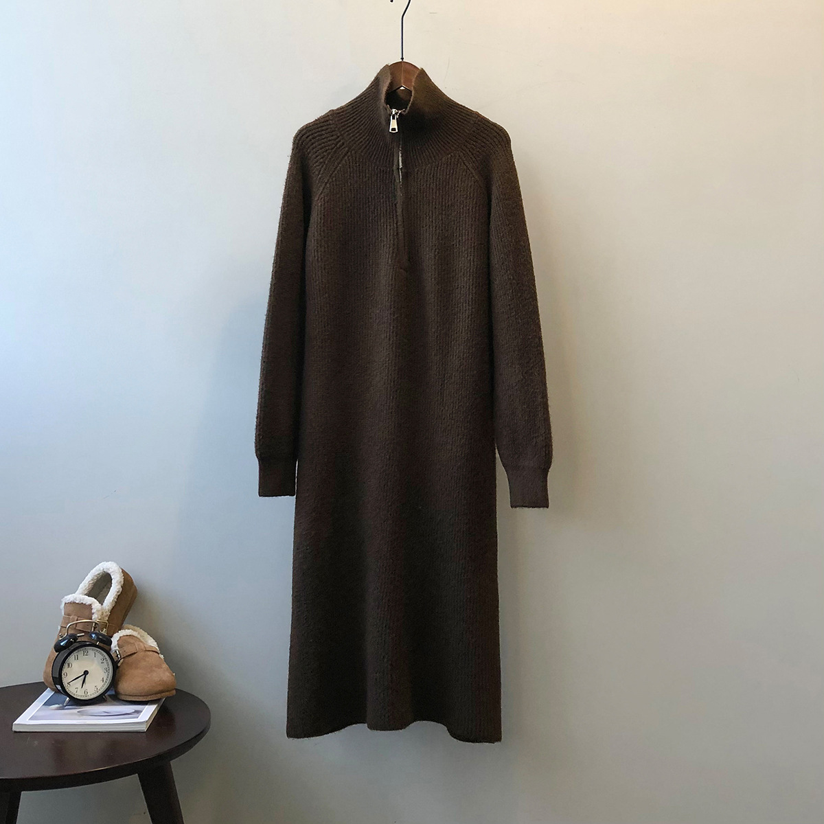 Raglan Sleeve Knit Dress, picture 2 of 5