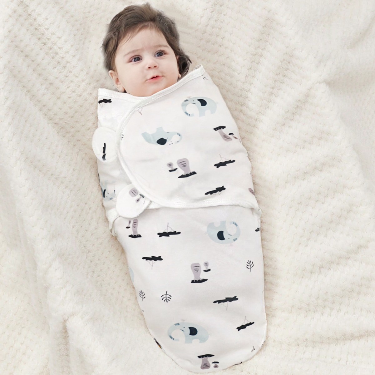 Cotton Baby Swaddling Blanket Newborn Anti-Startle