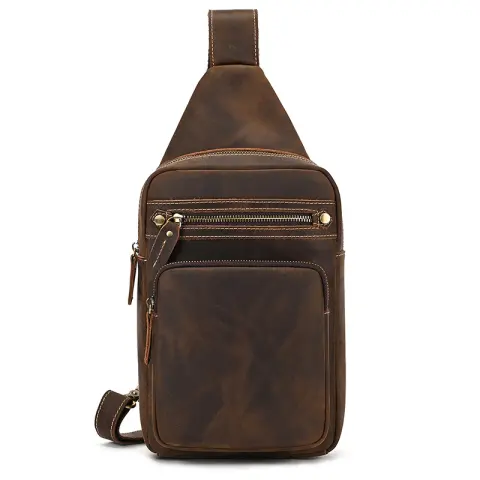 Crossbody Top Layer Cowhide Retro Casual Shoulder Bag