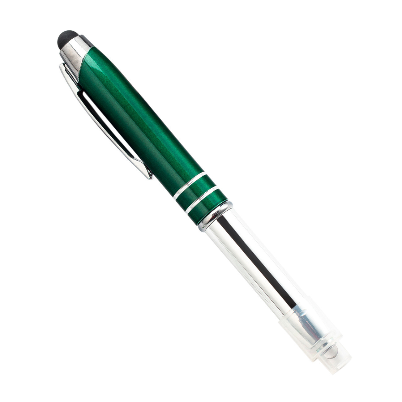 Multifunctional Metal Touch Screen Capacitive Stylus LED Light Office Ballpoint Pen - Image 4