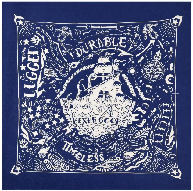 Printed Square Scarf European Hip Hop Cycling Headscarf Outdoor Sports Scarf