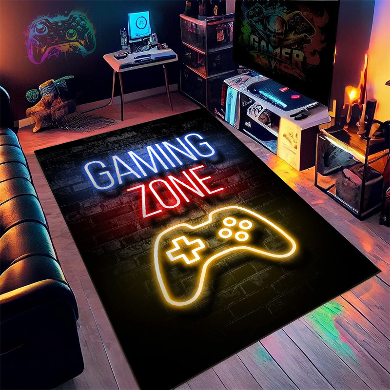Neon Game Machine Room Decoration Carpet (Neon Games