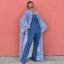 Blue And White Twill