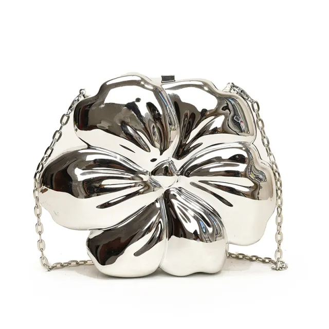 Female Sweet Cool Bag Chain Crossbody Silver - Shop at LoveMi