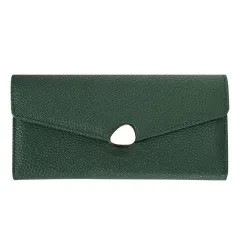 Women's Lychee-pattern Clutch Wallet Fashionable Cardholder Multi-functional - Green - View 1