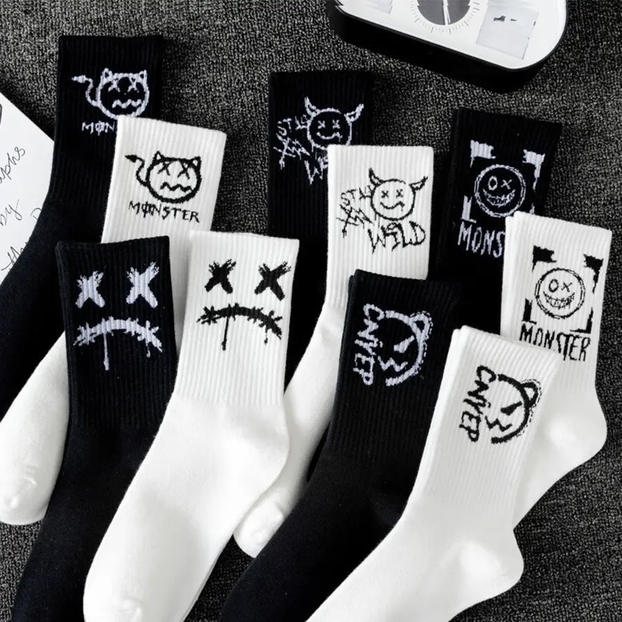 Men's Mid-calf Spring and Summer Trends Sports Black