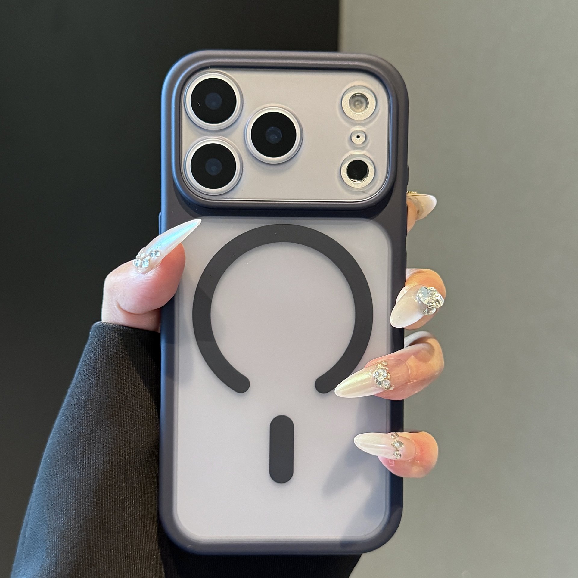 Premium Semi-transparent Magnetic Shockproof Phone Case