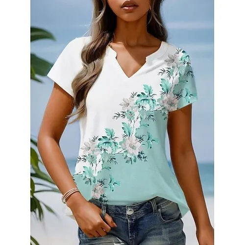 Women's Plant Print 3DT T shirt G107Z103 - Shop at LoveMi