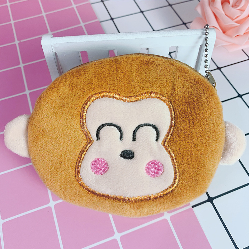 Cartoon Girl Plush Earphone Case - Cute & Soft Kawaii Anime