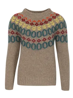 Women's Round Neck Multi-colour Loose Fashion Pullover Sweater - No 8505 - View 1