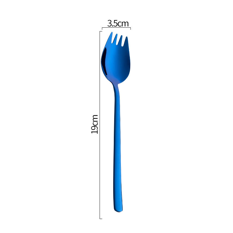 Blue Salad Spoon