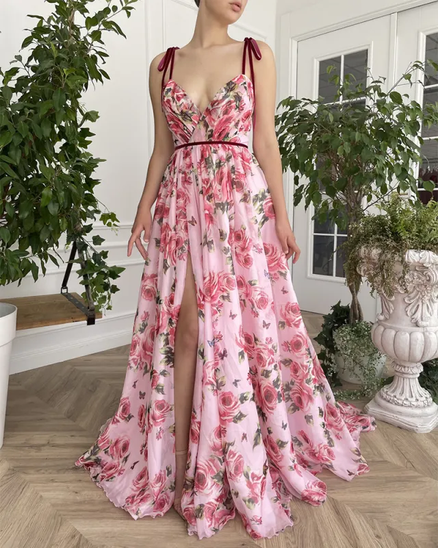 Women's Vintage Printed Maxi Dress - Shop at LoveMi