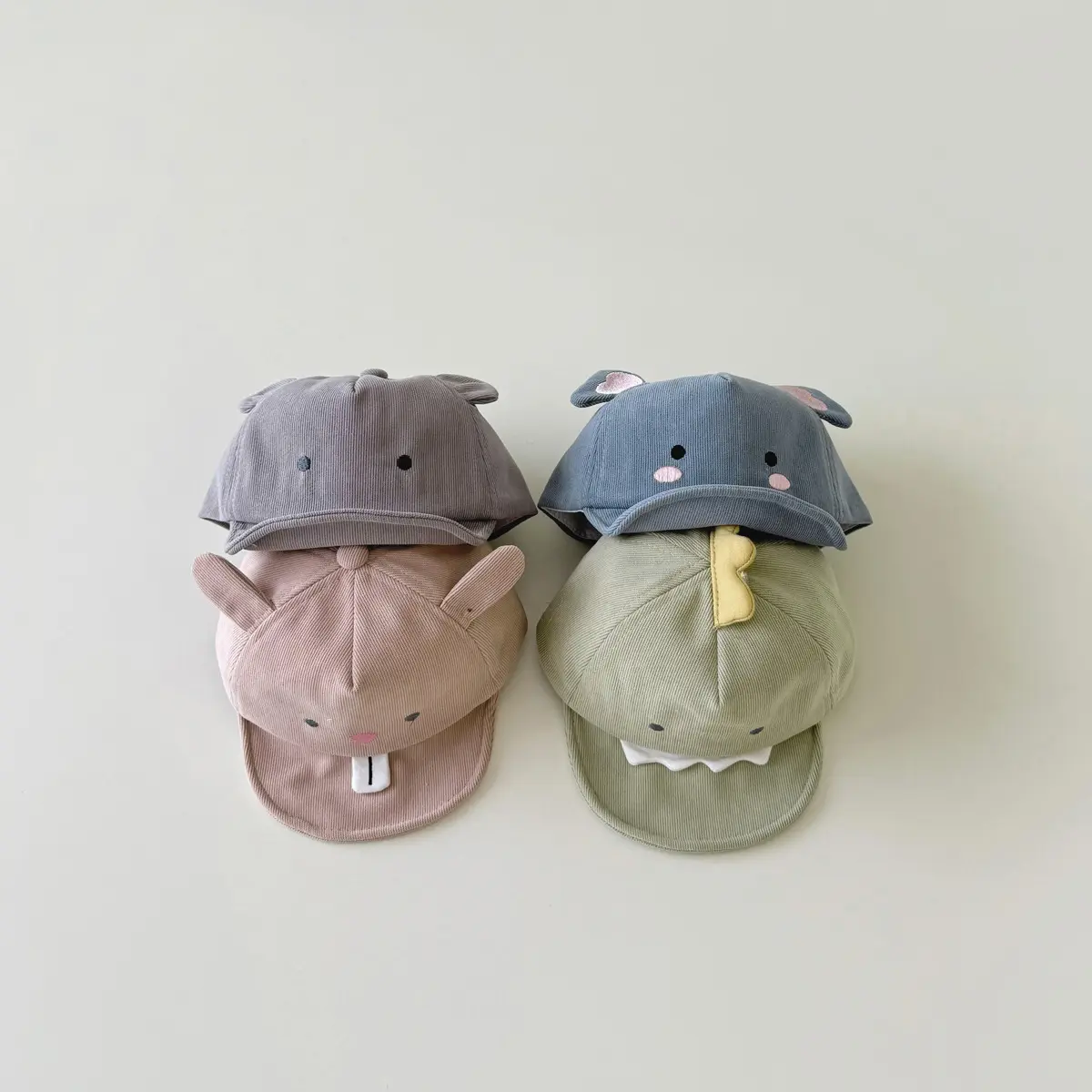 Soft-brimmed Cartoon Animal Snapback Hat
