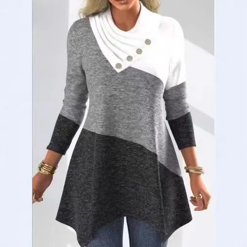 Splicing Irregular Top White - Shop at LoveMi
