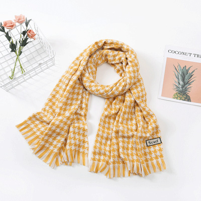 Houndstooth Yellow