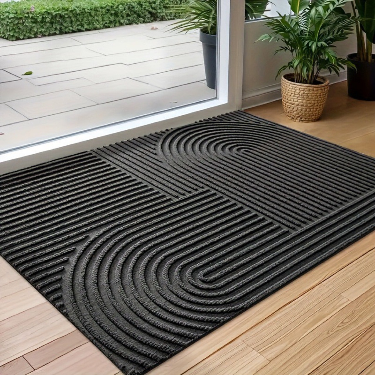 Household Entrance Shoes Changing Area Crystal Velvet Floor Mat Entrance Door Mat