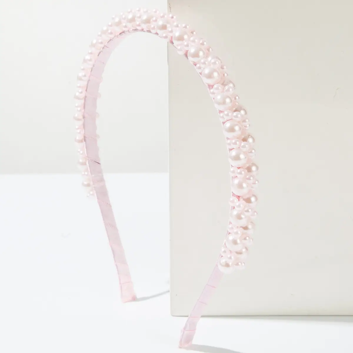 Korean Style Hand Winding Pearl Headband French Style All-matching