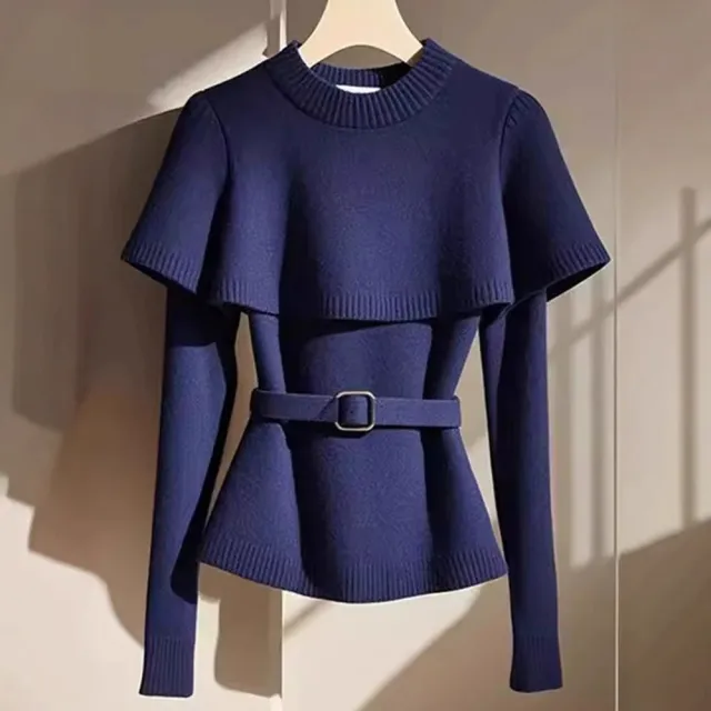 Women's Cape Knitted Sweater Design Top - Shop at LoveMi