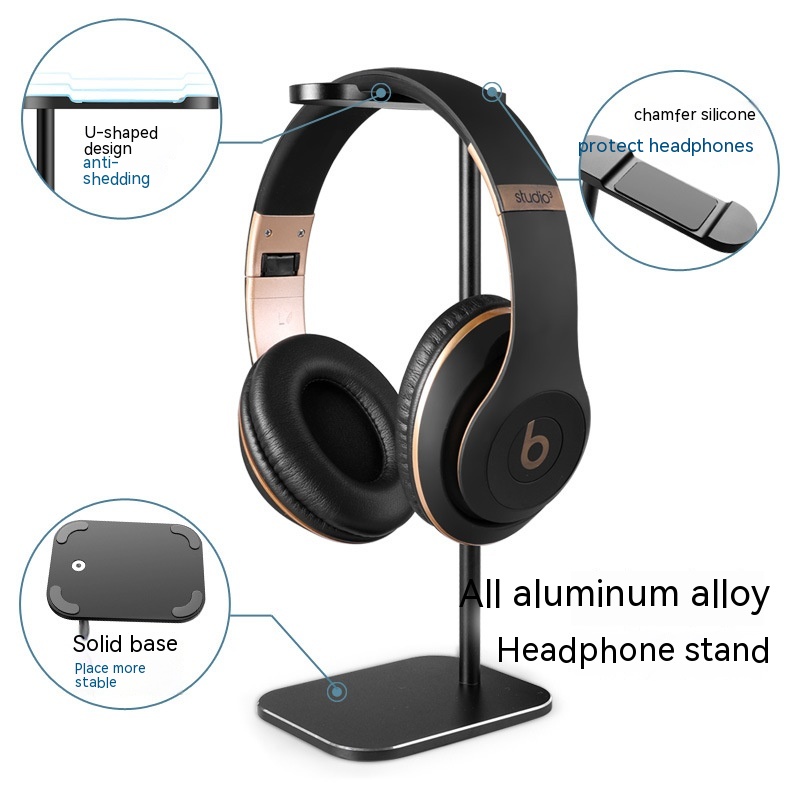 Desktop Aluminum Alloy Head-mounted Headphone Bracket - Image 6