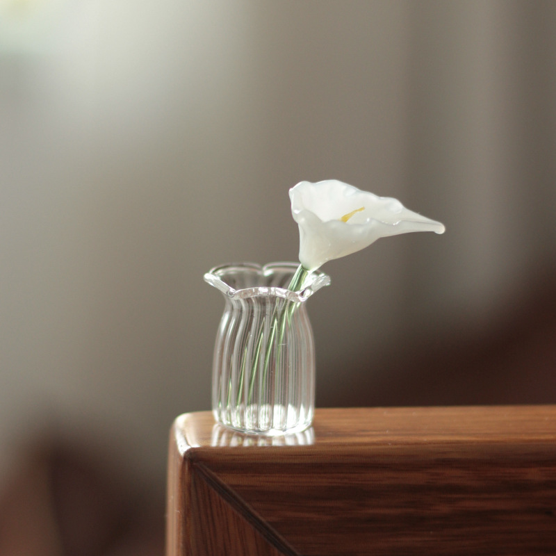 Zibo glass flower ornament (leaves)
