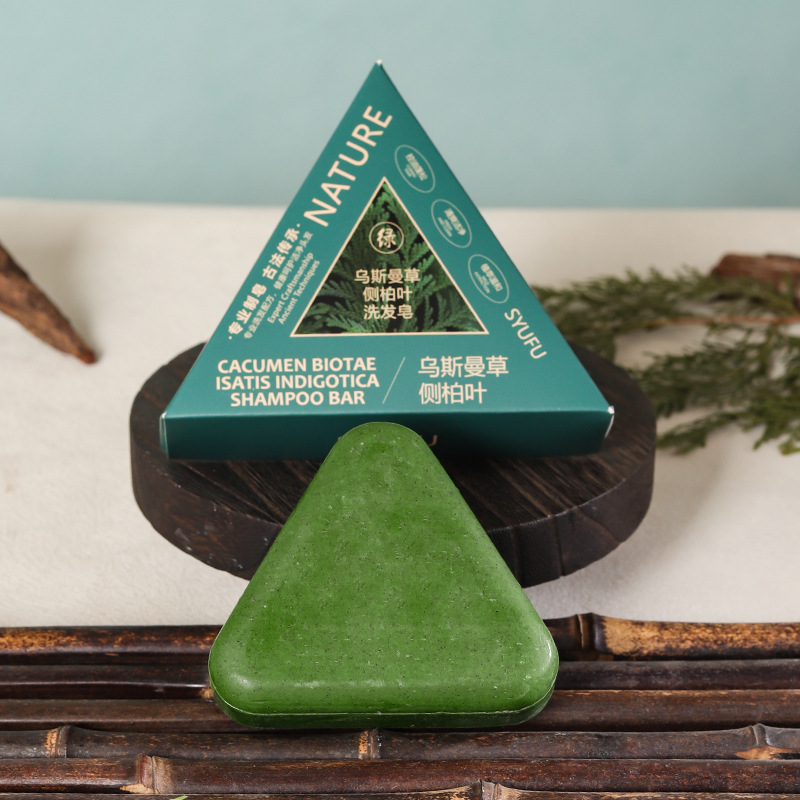 Customized Polygonum Multiflorum Herbal Nourishing Hair Care Soap With Juniper Leaf And Osmanthus Scent