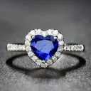 Blue Diamond Ring