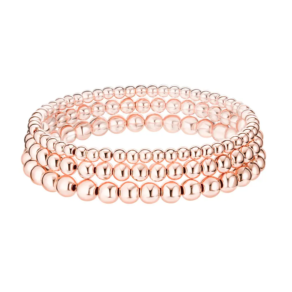 Resin Plastic Bead Women's Beaded Stretch Bracelet